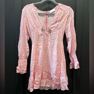 Pink Lily Long Sleeve Mini Dress